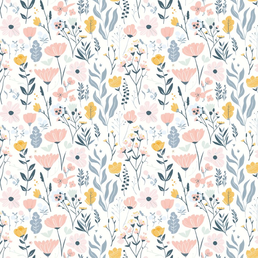 Pastel Floral Pattern Acrylic Sheets - CMB Pattern Acrylic